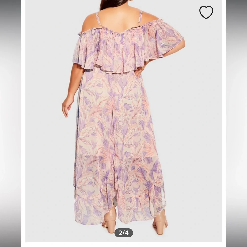Arna York Blush St Tropez Cold Shoulder Dress Size 22/24 - Picture 13 of 16